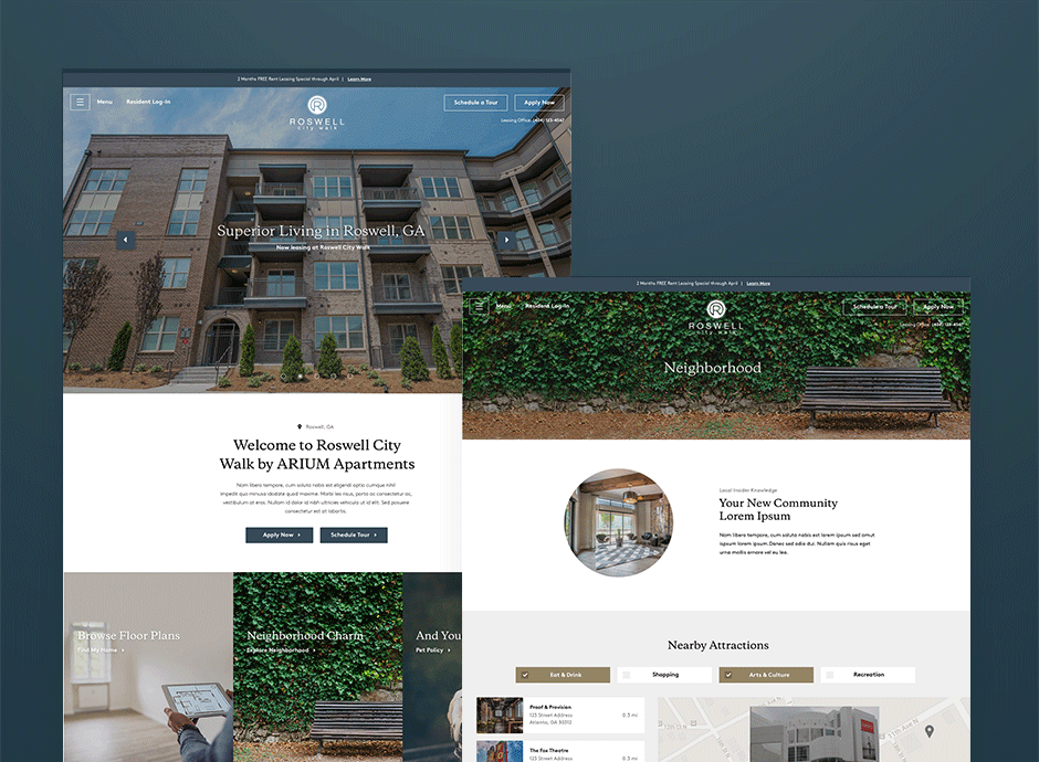 ARIUM Living Website